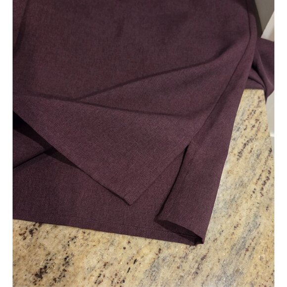 LL Bean Traveler Shirt Dress Button Midi Size L Purple QX92 - Picture 6 of 16